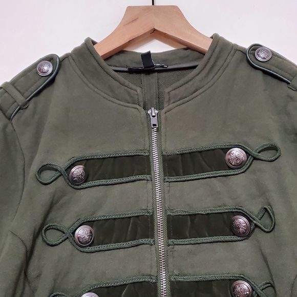 torrid Jackets & Coats Torrid Green Military Inspired Full Zip